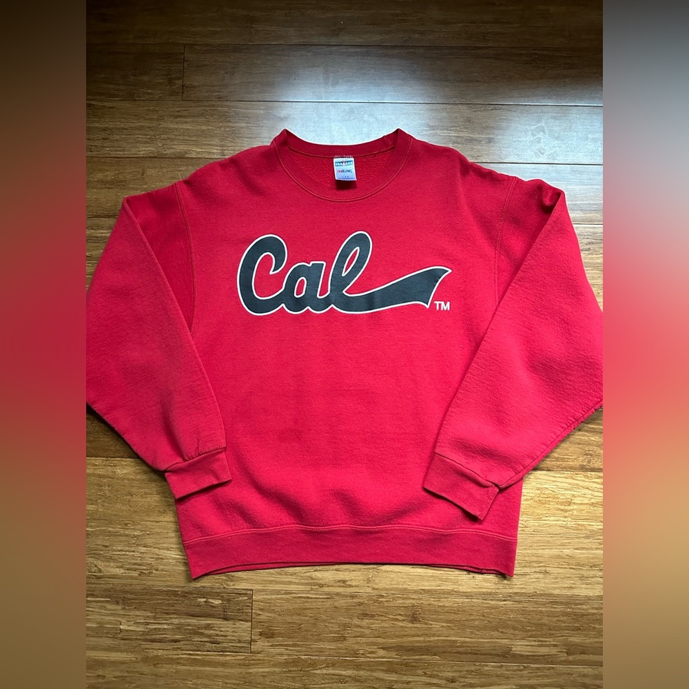 California of Pennsylvania CalU Vulcans Crewneck Men's L Red